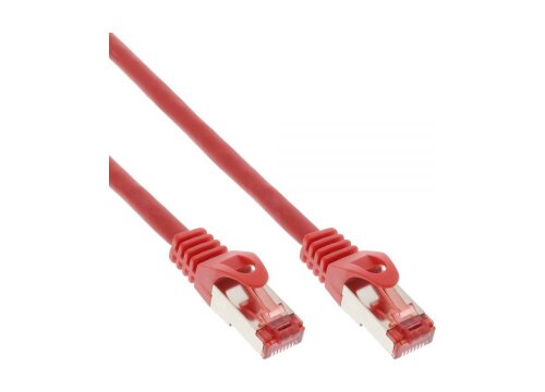 Network patch-cable S/FTP, Cat.6, 250MHz, red, 10,0m