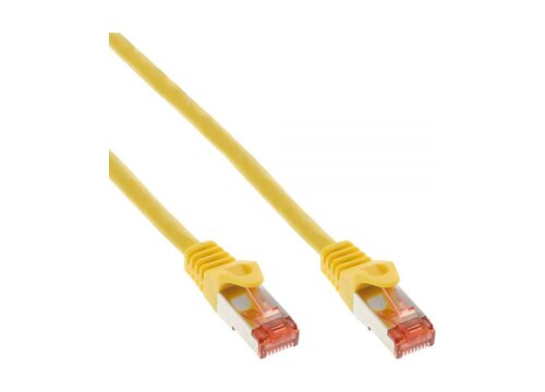 Netzwerk Patchkabel S/FTP, Cat 6, 250MHz, gelb, 15,0m