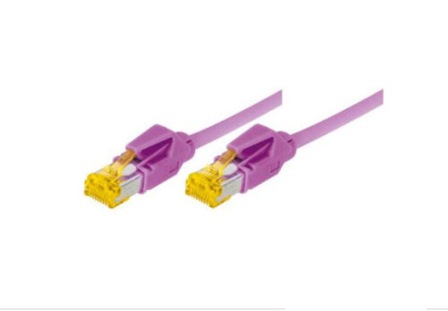 Netzwerk Patchkabel S/FTP, PiMF, Cat.6A, RJ45, violett,1,0 m