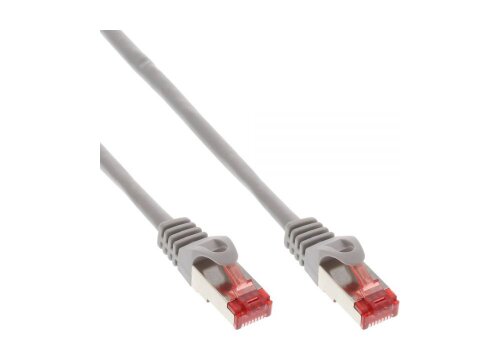 Network patch-cable S/FTP, Cat.6, 250MHz, grey, 10m