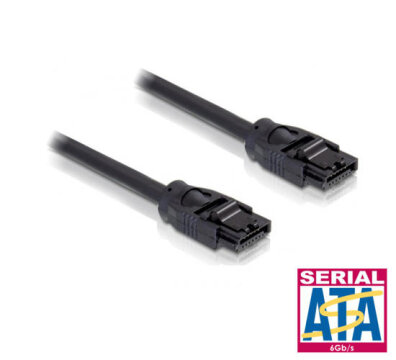 DeLOCK round cable, SATA 6 Gb/s, straight/straight, 70 cm