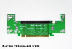PCI Express x16 riser-card for 19 IPC chassis with 2U
