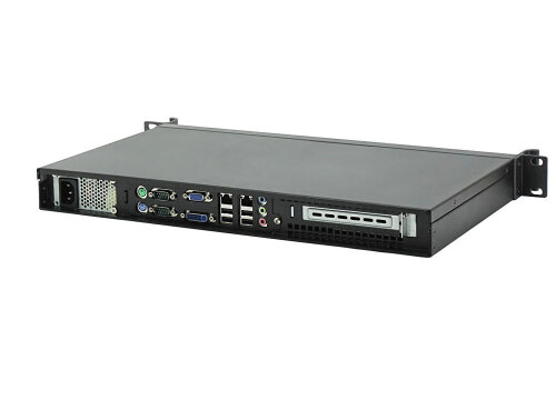 19 Mini Server 1HE kurz Emu A2FL - Atom, lüfterlos / fanless