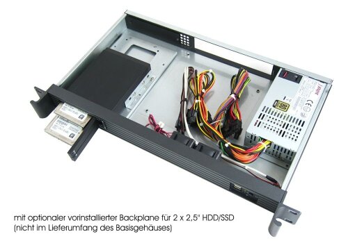 19-inch mini ITX rack-mount 1U server case - IPC-E125 / with 3.5 inch drive-bay