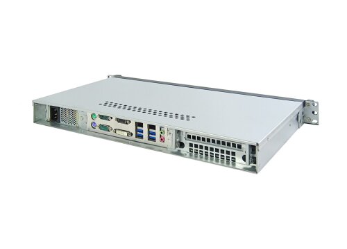 19 Mini Server 1HE kurz Emu A6FL - Quad-Core Celeron, lüfterlos / fanless