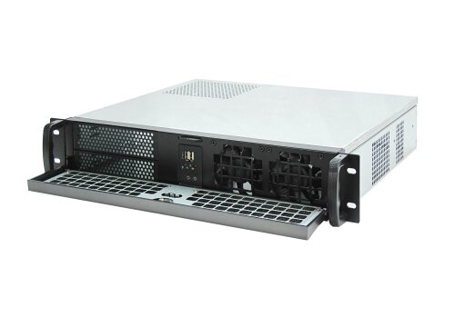 19 Server Gehäuse 2HE / 2U - IPC-E238 - 38cm kurz, abschließbar