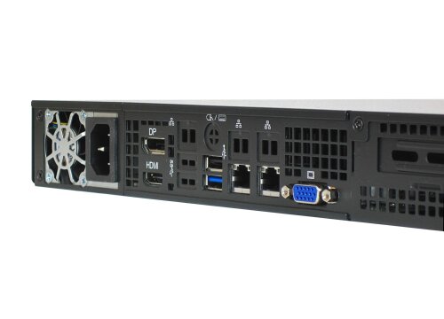 19 Mini Server 1HE kurz Emu A8 PRO - Quad-Core Celeron, Dual LAN
