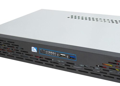 19-inch 1U server-system short Emu A1.2 FL - Celeron, mini ITX, fanless
