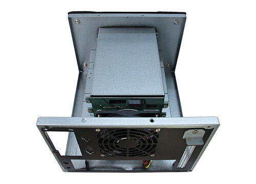 inter-tech SC-4002 mini server chassis with 2-HDD backplane / mini ITX