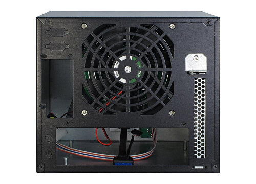inter-tech SC-4002 mini server chassis with 4-HDD backplane / mini ITX