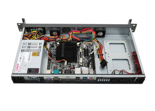 19-inch 1U server-system short Emu A6-J3455 - quad-core Celeron, dual LAN