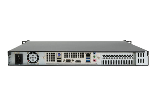 19-inch 1U server-system short Emu A1-J4105-22 silent - quad-core Celeron, mini ITX